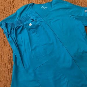 BUTTER SOFT WOMEN UNIFORM TEAL SET